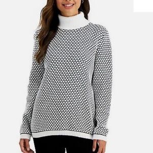 Karen Scott Textured Turtleneck Sweater Size XL